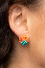 Load image into Gallery viewer, As Happy As Can BEAD - Orange Earrings
