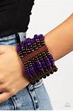 Load image into Gallery viewer, Vacay Vogue - Purple Bracelet
